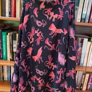 Viva 40s Tulip skirt in Tie Me Up Fetish print